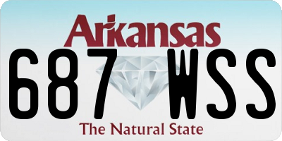 AR license plate 687WSS