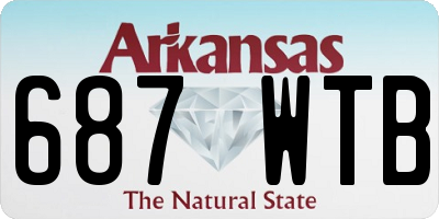 AR license plate 687WTB