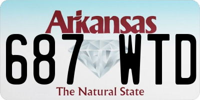 AR license plate 687WTD