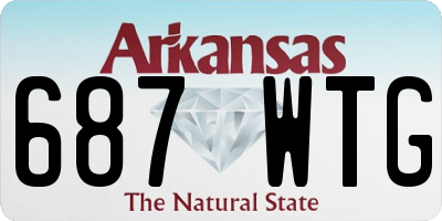 AR license plate 687WTG
