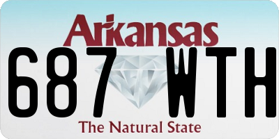 AR license plate 687WTH