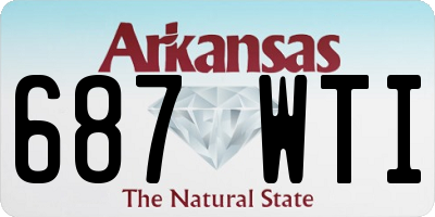 AR license plate 687WTI