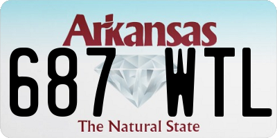 AR license plate 687WTL