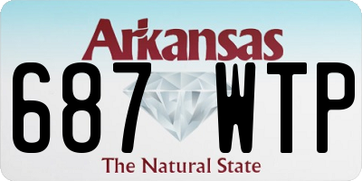 AR license plate 687WTP