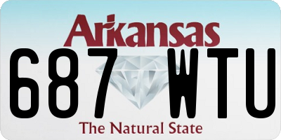 AR license plate 687WTU