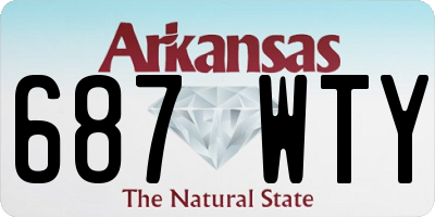 AR license plate 687WTY