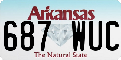 AR license plate 687WUC
