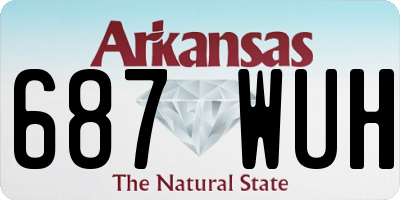 AR license plate 687WUH
