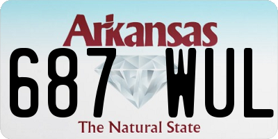 AR license plate 687WUL
