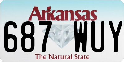 AR license plate 687WUY