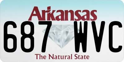 AR license plate 687WVC