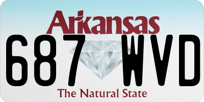 AR license plate 687WVD