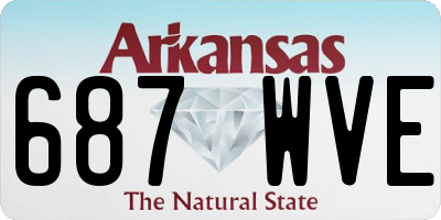 AR license plate 687WVE