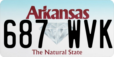AR license plate 687WVK