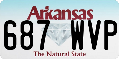 AR license plate 687WVP