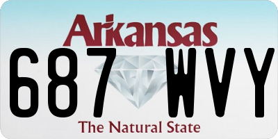 AR license plate 687WVY