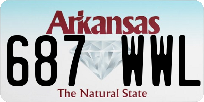 AR license plate 687WWL