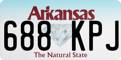 AR license plate 688KPJ