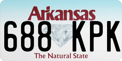 AR license plate 688KPK