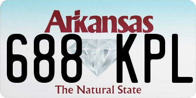 AR license plate 688KPL