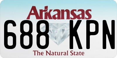 AR license plate 688KPN