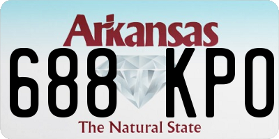 AR license plate 688KPO