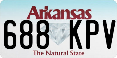 AR license plate 688KPV