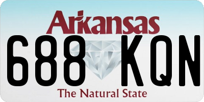 AR license plate 688KQN
