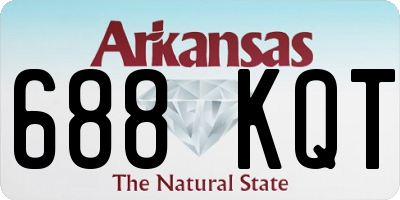 AR license plate 688KQT
