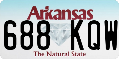 AR license plate 688KQW