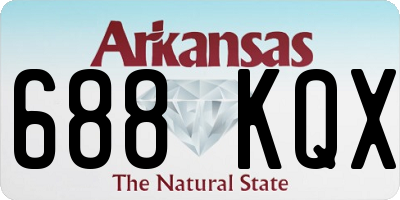 AR license plate 688KQX