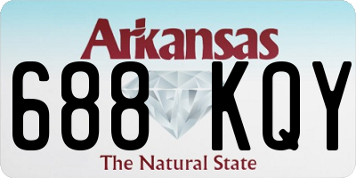 AR license plate 688KQY
