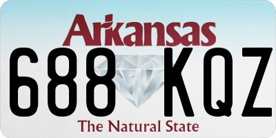 AR license plate 688KQZ