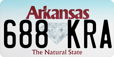 AR license plate 688KRA