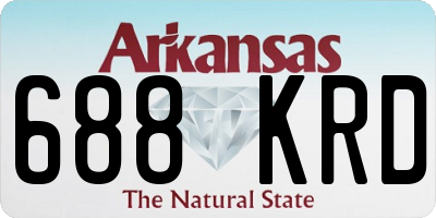 AR license plate 688KRD