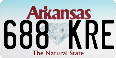 AR license plate 688KRE