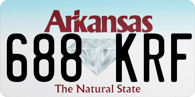 AR license plate 688KRF
