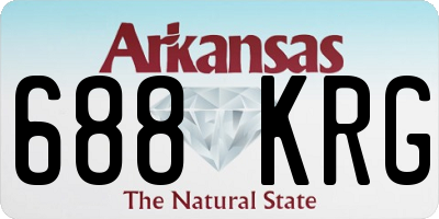 AR license plate 688KRG