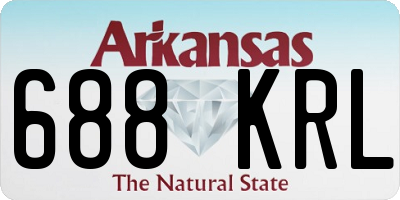 AR license plate 688KRL
