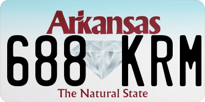 AR license plate 688KRM