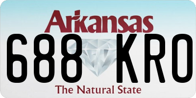 AR license plate 688KRO