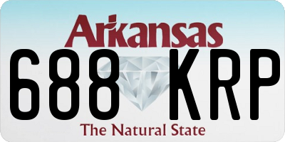 AR license plate 688KRP