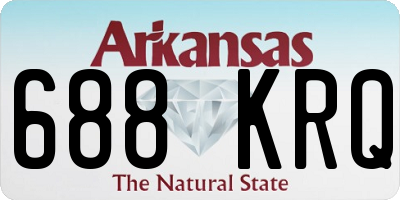 AR license plate 688KRQ