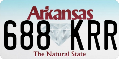 AR license plate 688KRR