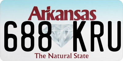 AR license plate 688KRU