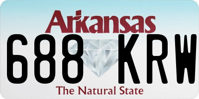 AR license plate 688KRW