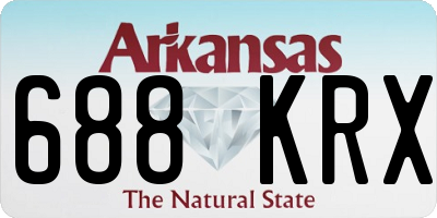 AR license plate 688KRX