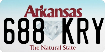 AR license plate 688KRY