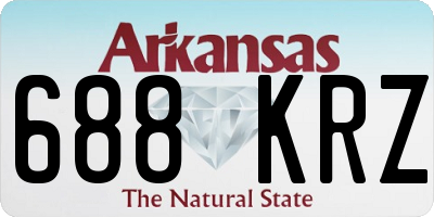 AR license plate 688KRZ