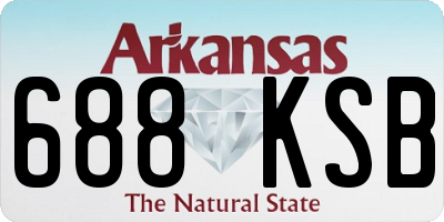 AR license plate 688KSB
